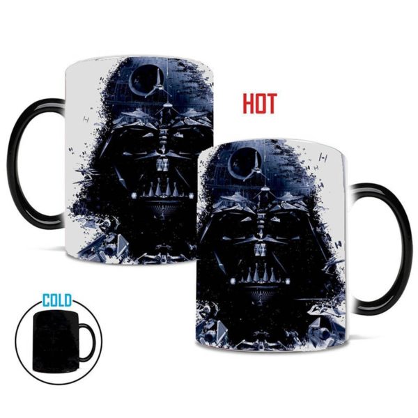 New Star Wars Mug Death Star Heat Reveal Mug Color Change Coffee Cup Sensitive Mugs Magic Mug Milk Tea Cups Best Gift for Friend