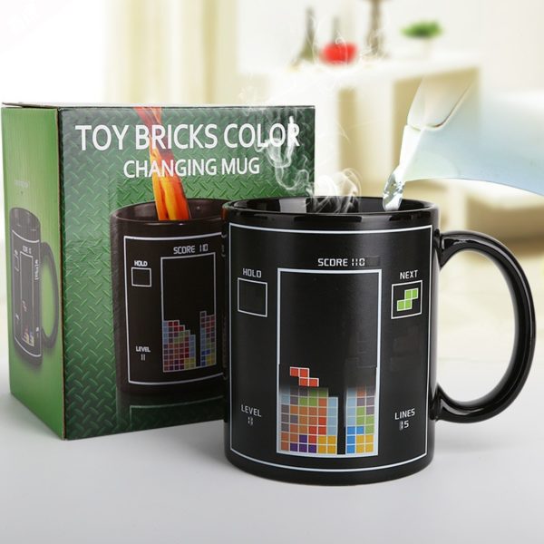 Tetris Color Changing Ceramic Mug