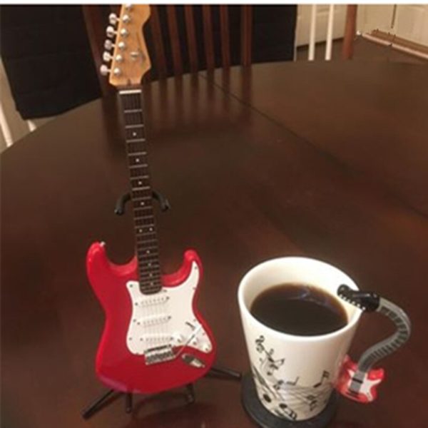 250 ml Creative Mug Coffee Cup Music Note Mug Violin Guitar Saxophone Handle Tea Milk Piano Stave Cups Novelty Gifts For Kids