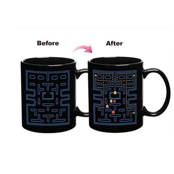 330ml Creative Color Changing Mug Gluttonous Snake game Heat Sensitive Cup Ceramic Drinkware For Tea Milk Coffee Mugs