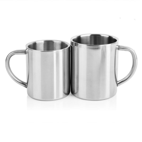 Double Wall Stainless Steel Coffee Mug 300ml Portable Termo Cup Travel Tumbler Coffee Jug Milk Tea Cups Double Office Water Mugs