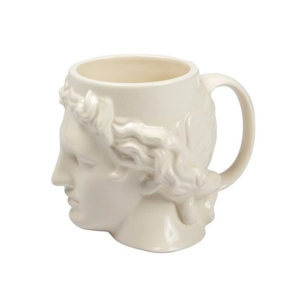 Ceramic David Head Mug Large-capacity Ancient Greek Apollo Sculpture Cup Office Personalized Coffee Cup Desktop Decoration