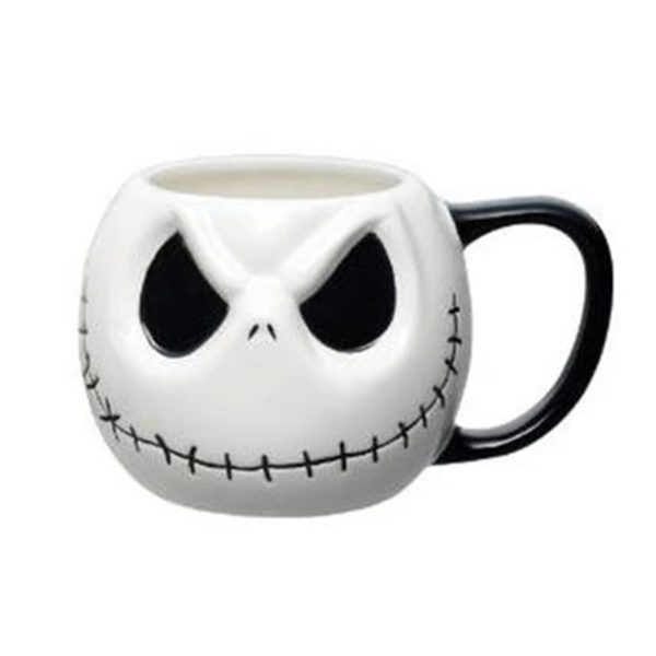 New 1Pcs 500mL/700mL Jack Skellington Mug,"The Nightmare Before Christmas" Cartoon Coffee Tea Milk Cup Skull Drinkware for Kids